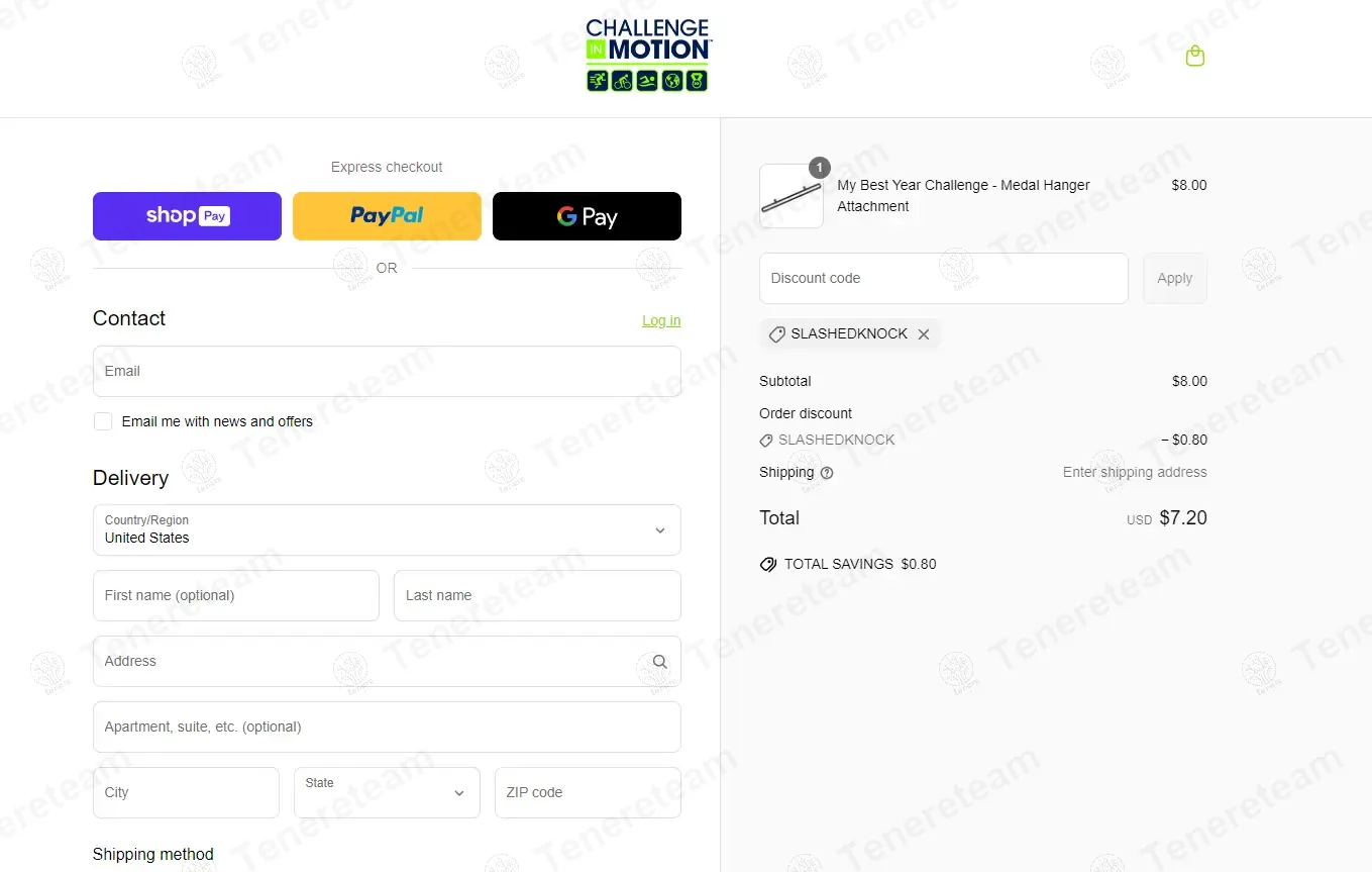 Challenge in Motion coupon code: 10% off with slashedknock. Tested and valid as 7 months ago.