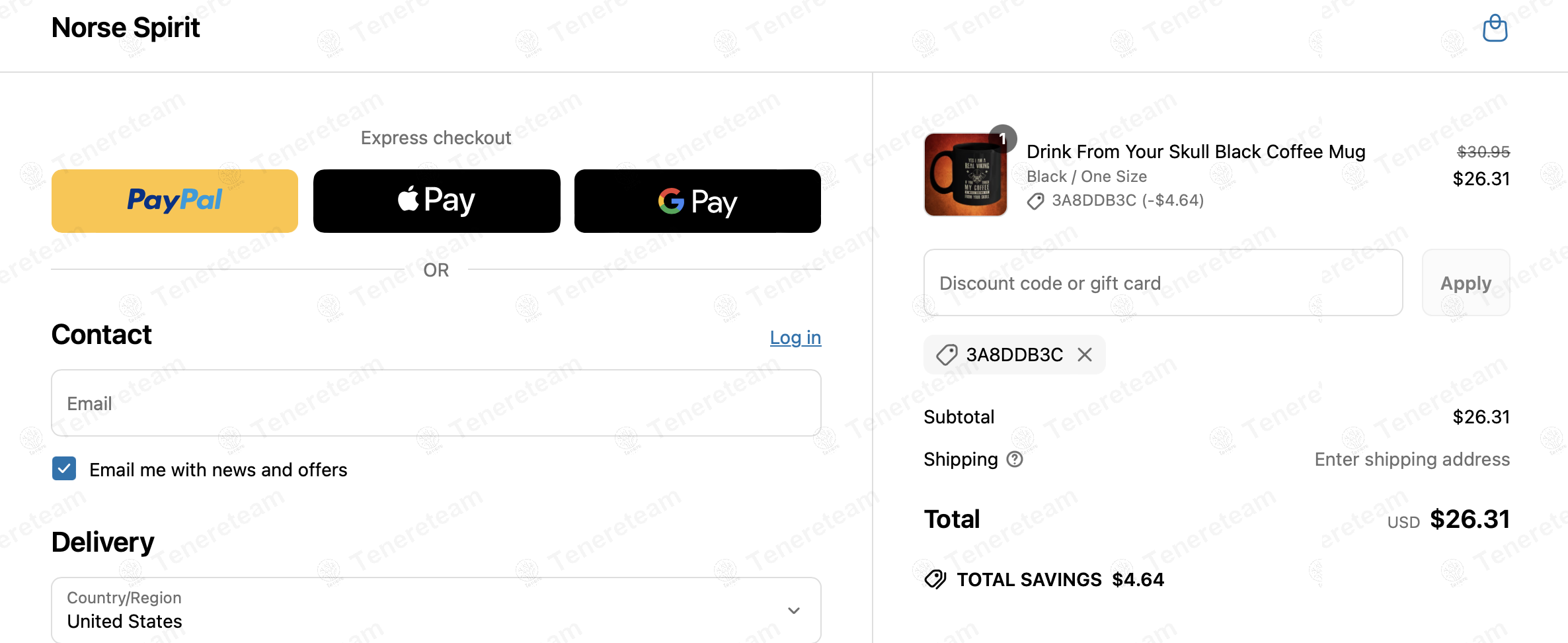 Norse Spirit coupon code: 15% off with 3A8DDB3C. Tested and valid as 1 year ago.