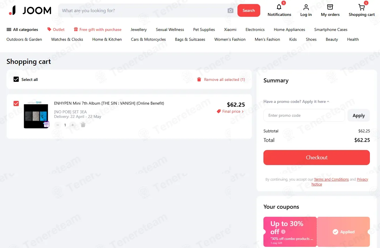 Joom coupon code: 30% off with COMBO30. Tested and valid as 2 months ago.