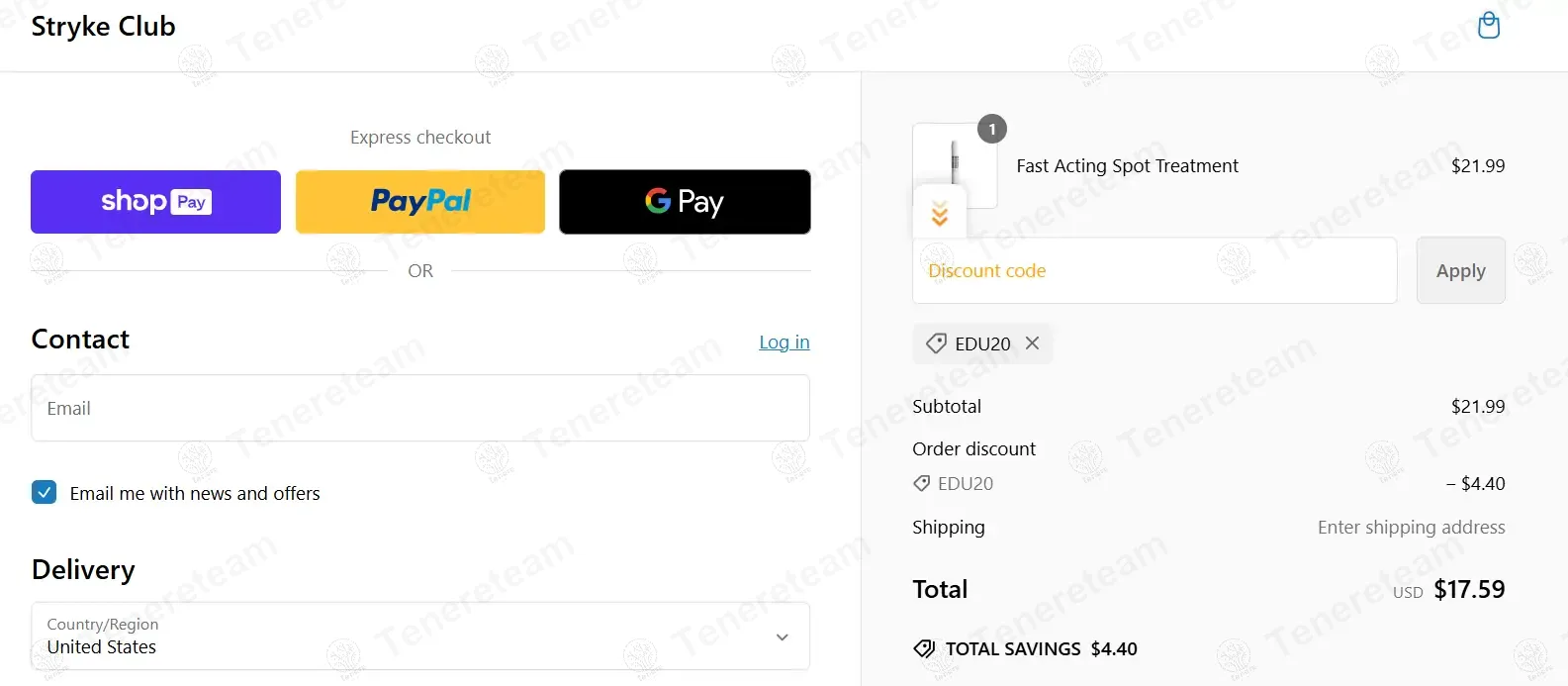 Stryke Club coupon code: 20% off with EDU20. Tested and valid as 1 year ago.