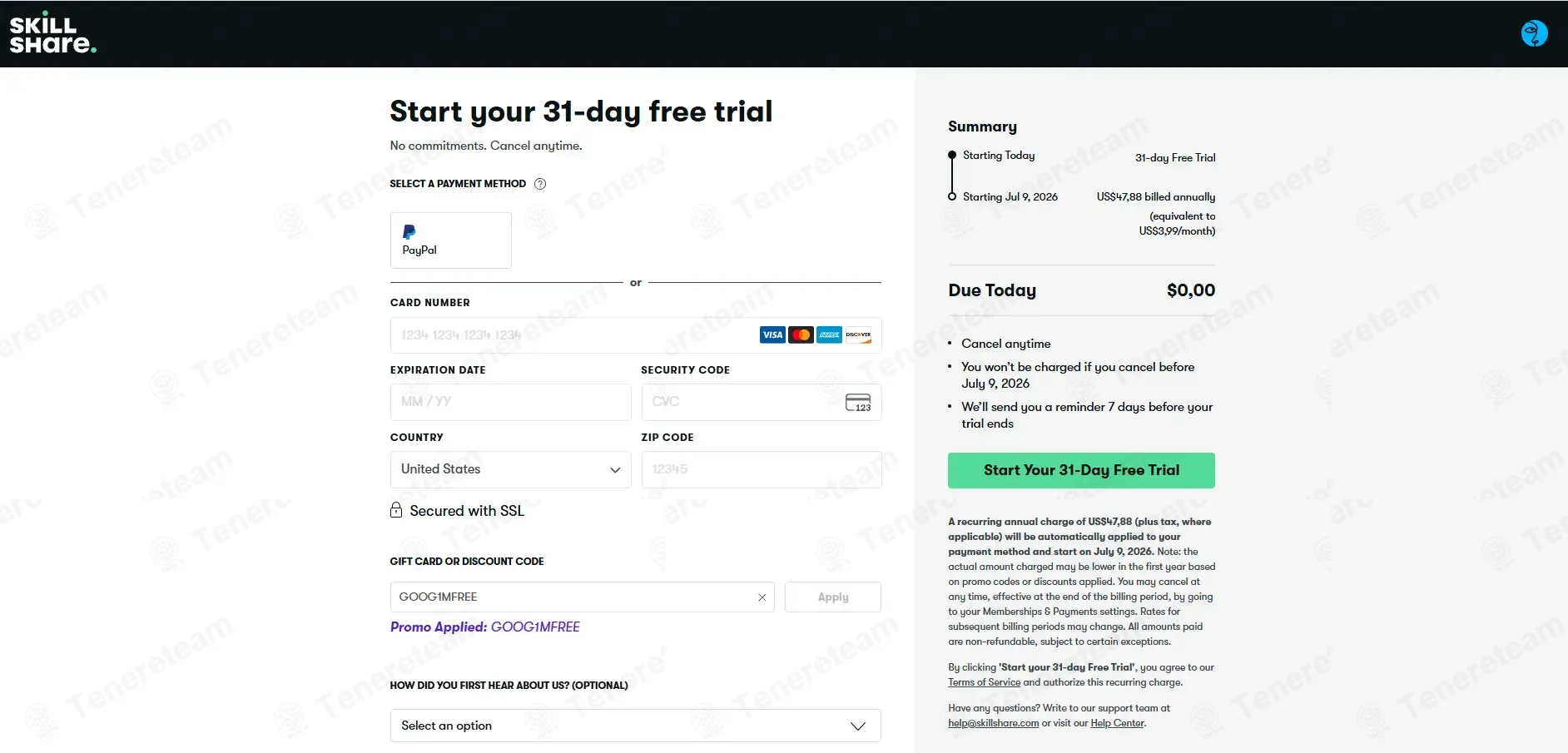 Skillshare coupon code: 100% off with GOOG1MFREE. Tested and valid as 2 months ago.