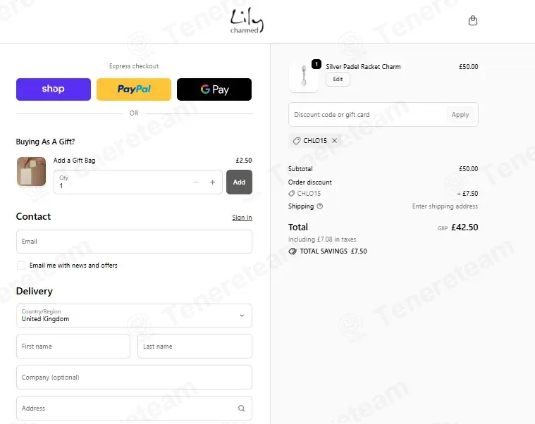 Lily Charmed coupon code re-checked and confirmed working at checkout