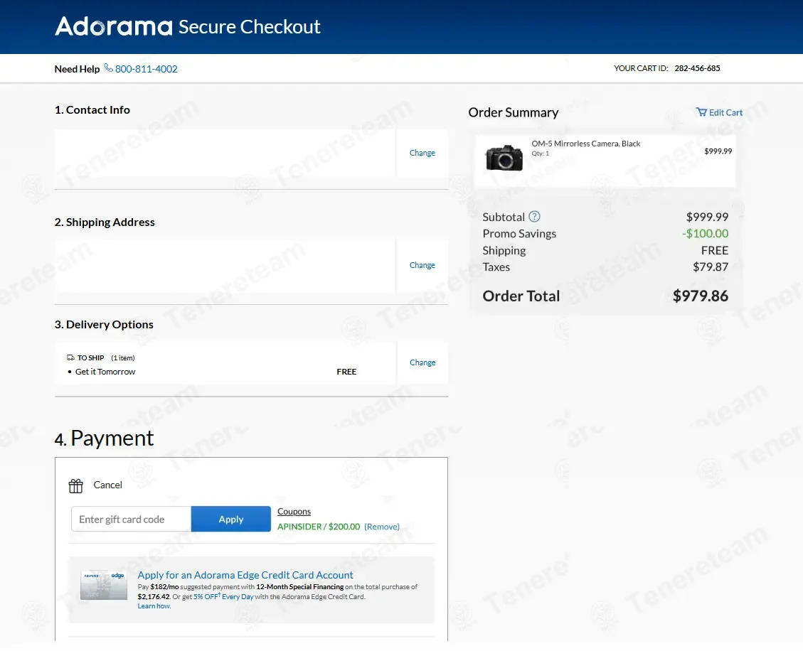 Adorama coupon code: 10% off with omsystem24. Tested and valid as 2 months ago.