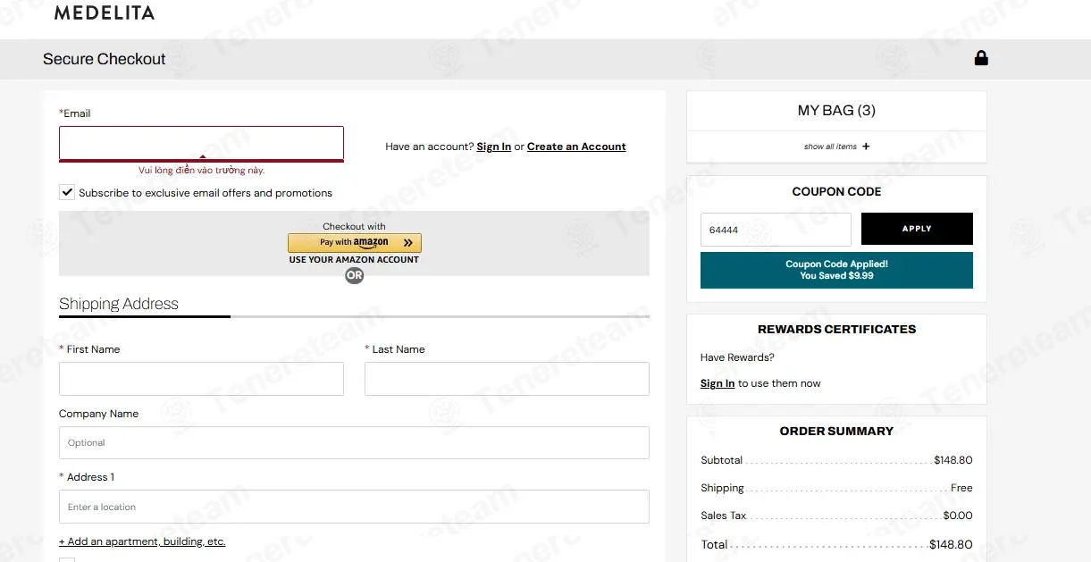 Medelita coupon code: $10 off with 64444. Tested and valid as 1 week ago.