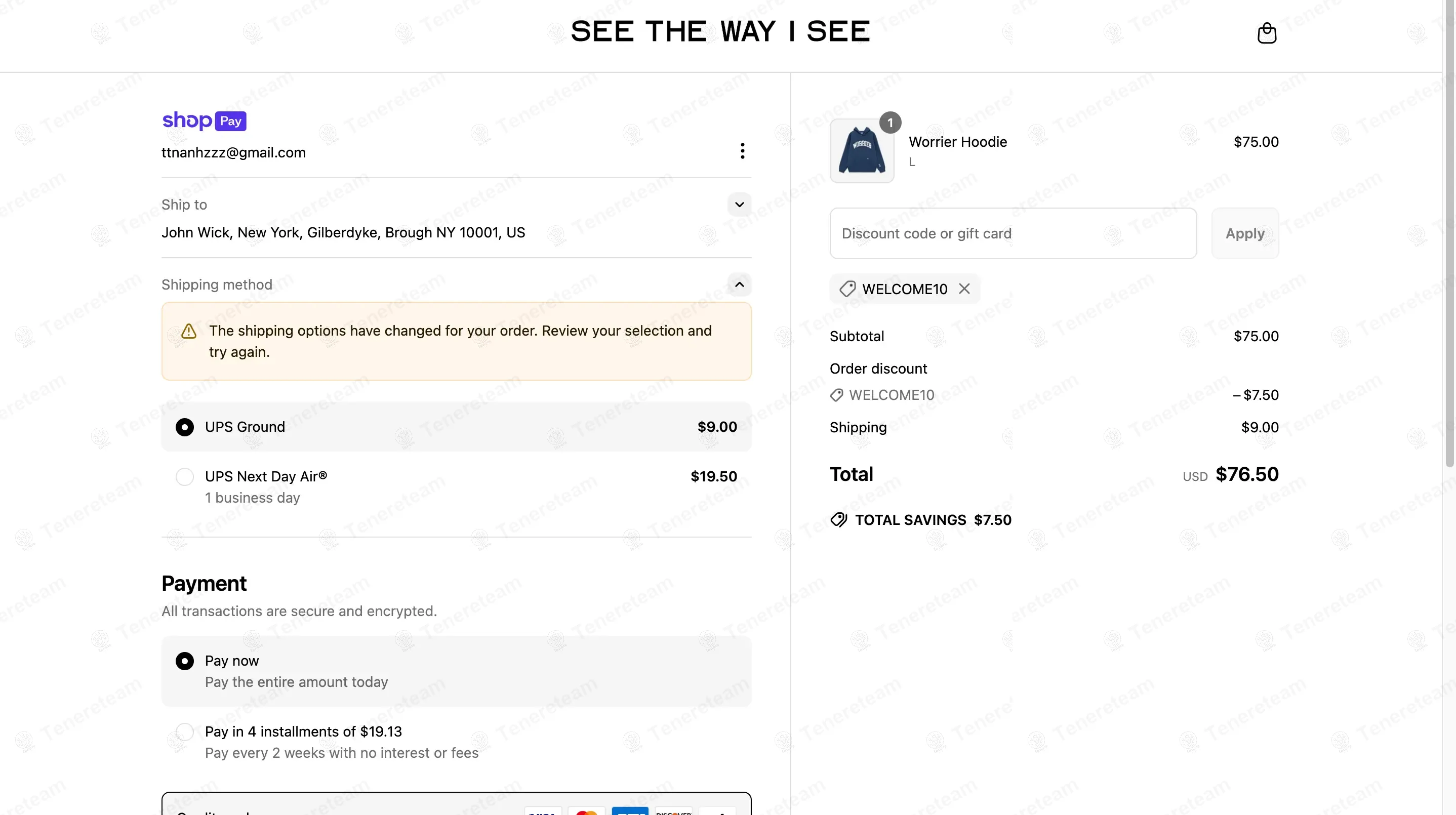 SEE THE WAY I SEE coupon code: 10% off with WELCOME10. Tested and valid as 1 year ago.