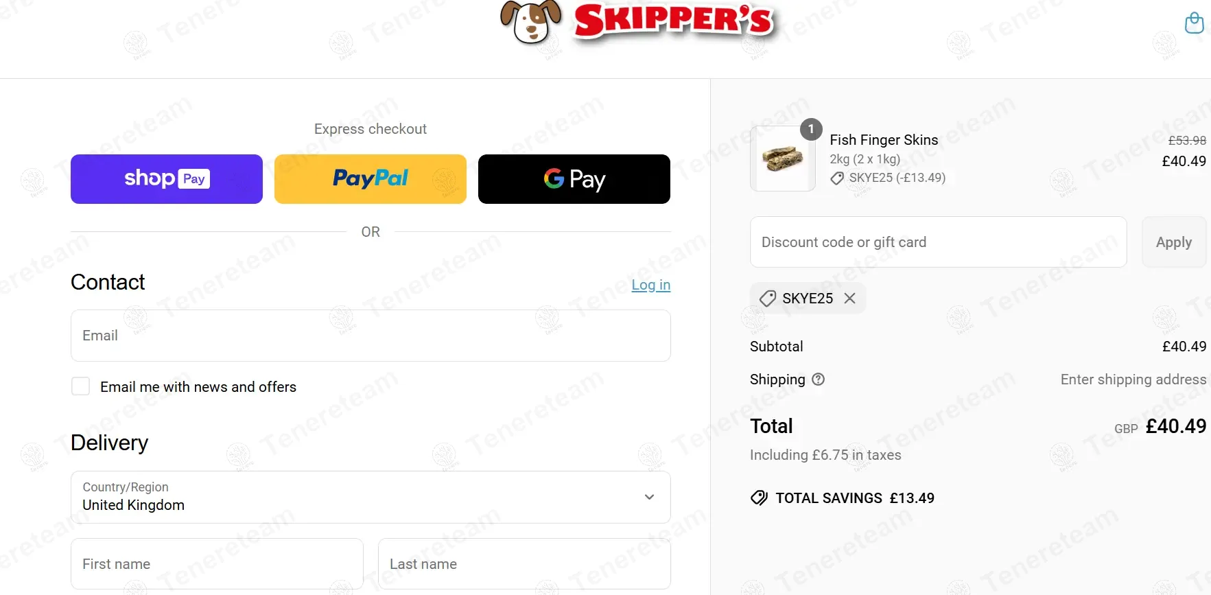 Skippers Pet Products coupon code: 25% off with SKYE25. Tested and valid as 1 year ago.