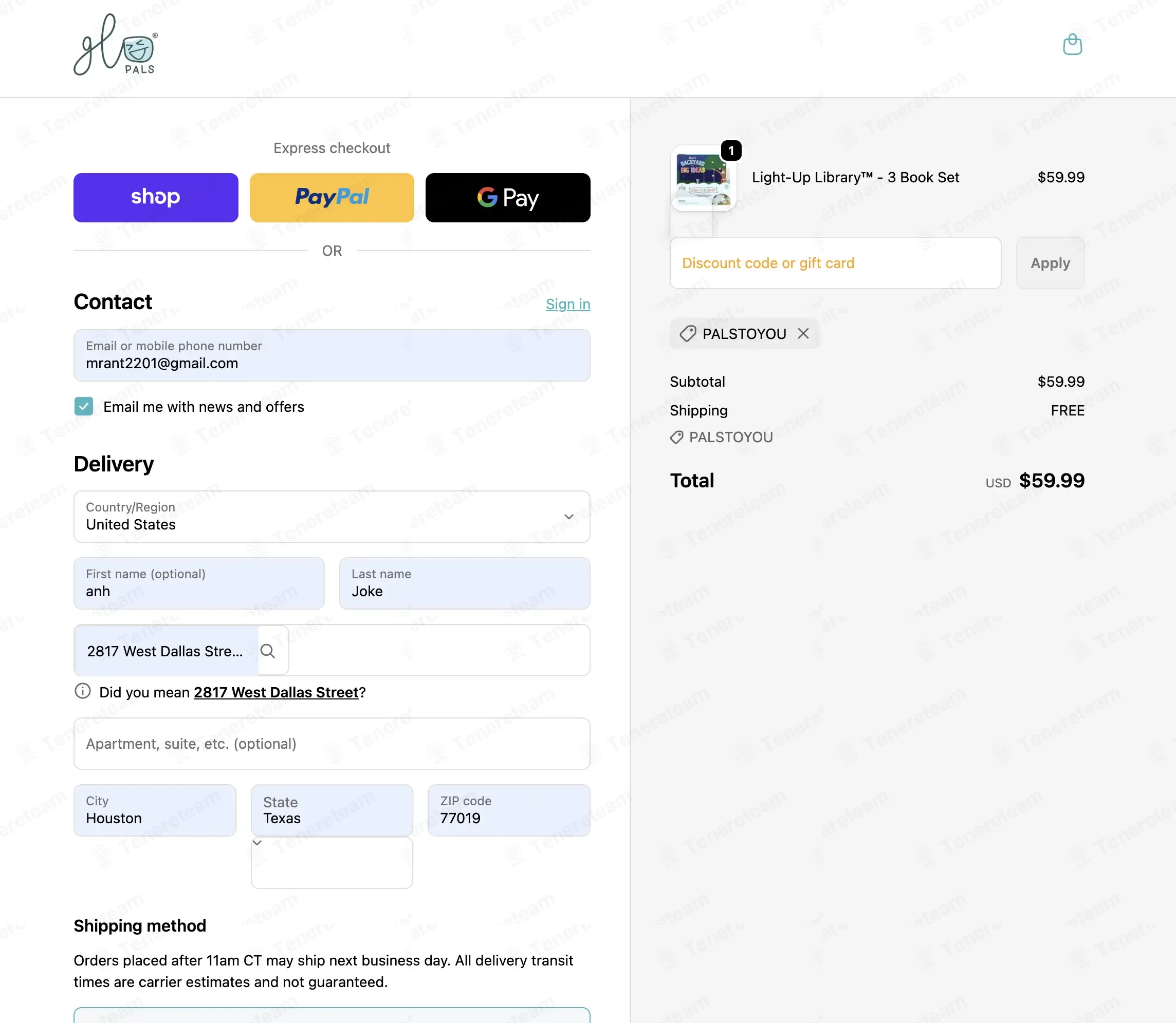 Glo Pals coupon code: Sale off with PALSTOYOU. Tested and valid as 3 months ago.