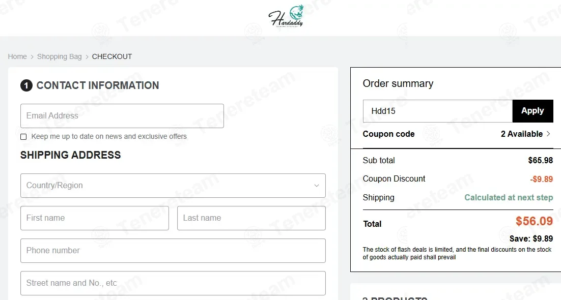 Hardaddy coupon code: 15% off with Hdd15. Tested and valid as 2 months ago.