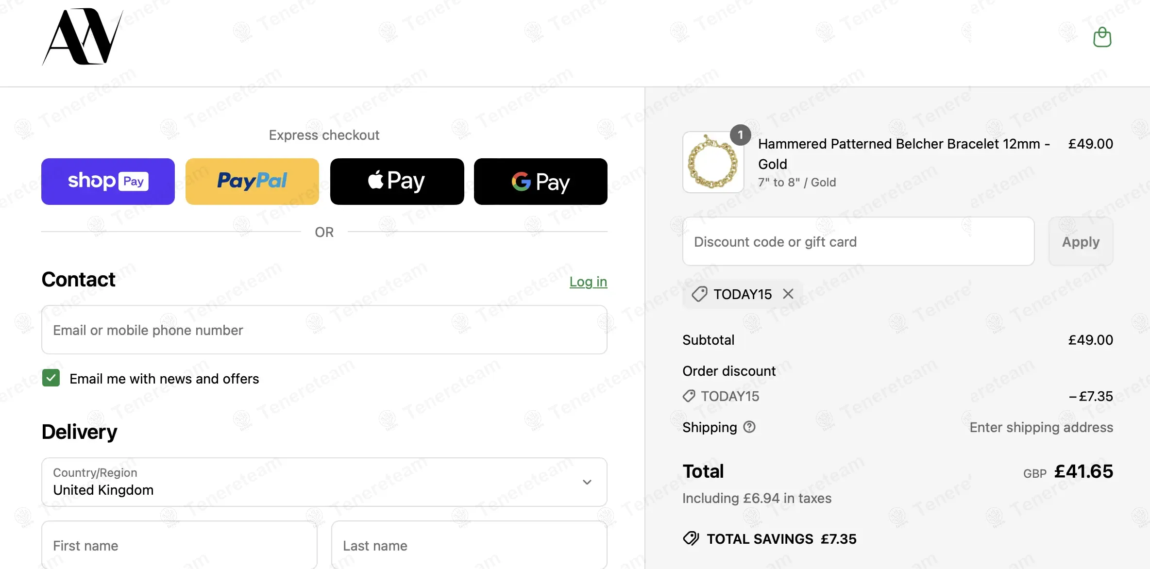 All Wear Jewellery coupon code: 15% off with TODAY15. Tested and valid as 9 months ago.
