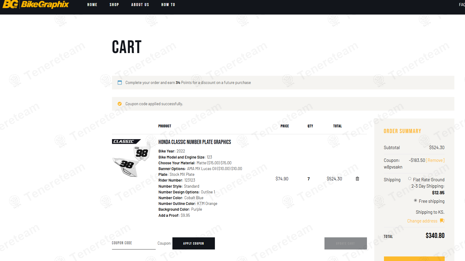 BikeGraphix coupon code: 35% off with w8pvsakn. Tested and valid as 8 months ago.