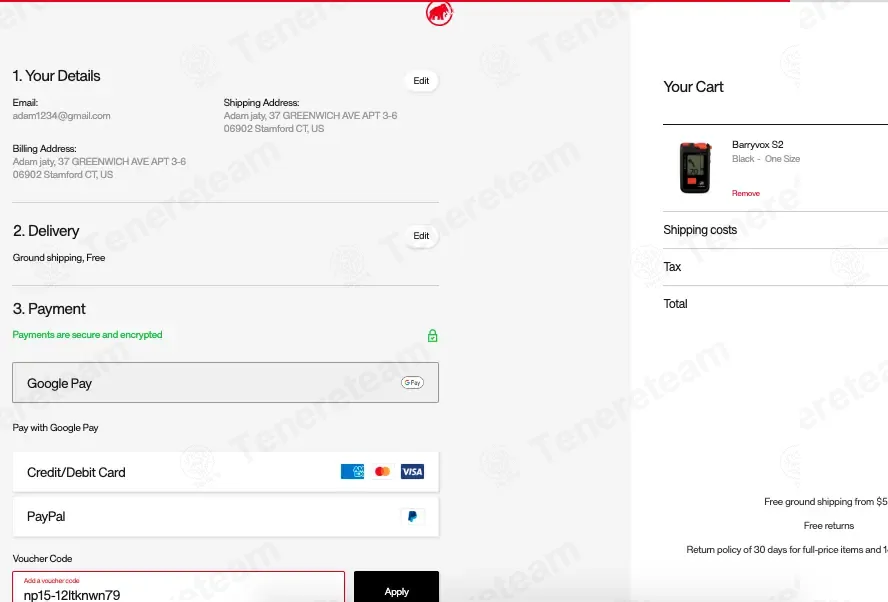 Mammut coupon code: 15% off with np15-12ltknwn79. Tested and valid as 5 months ago.