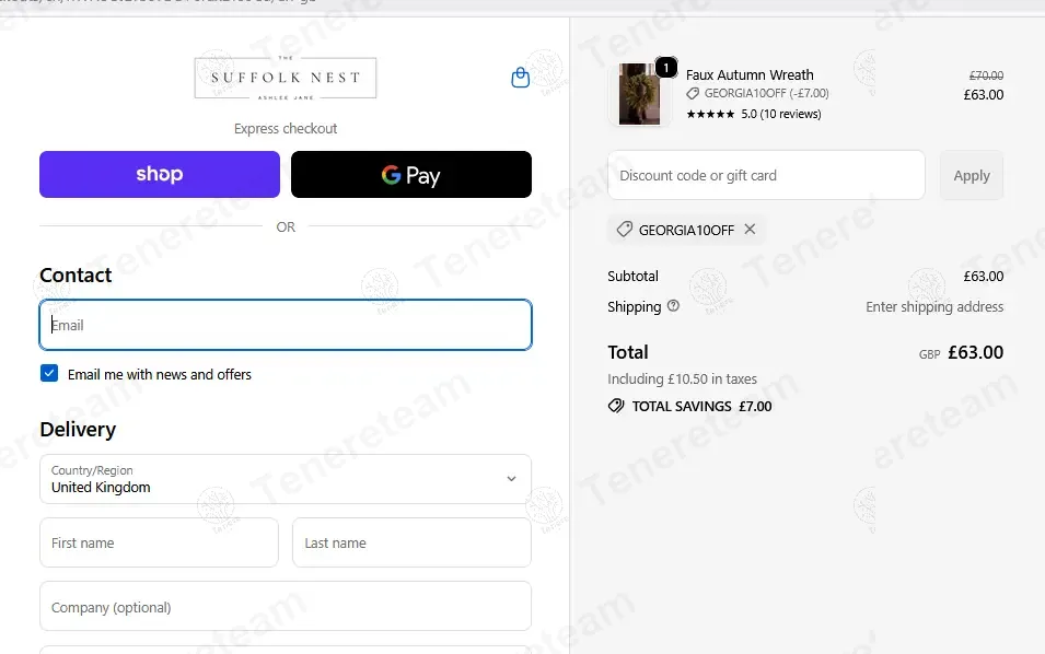 The Suffolk Nest coupon code: 10% off with GEORGIA10OFF. Tested and valid as 9 months ago.