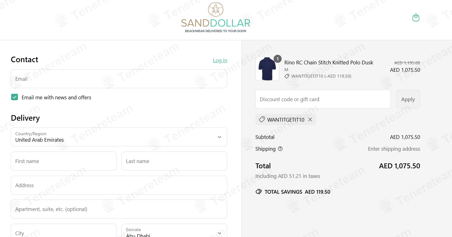 Sanddollardubai apply coupon code
