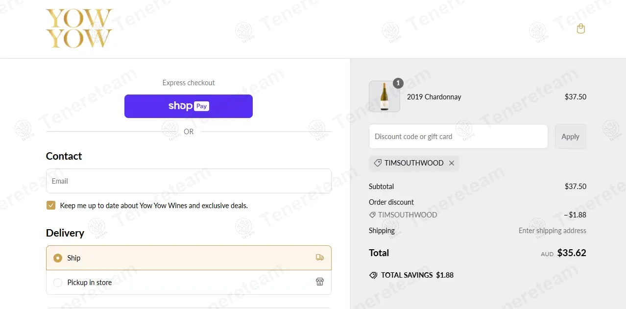 Yow Yow Wines coupon code: 5% off with TIMSOUTHWOOD. Tested and valid as 1 year ago.