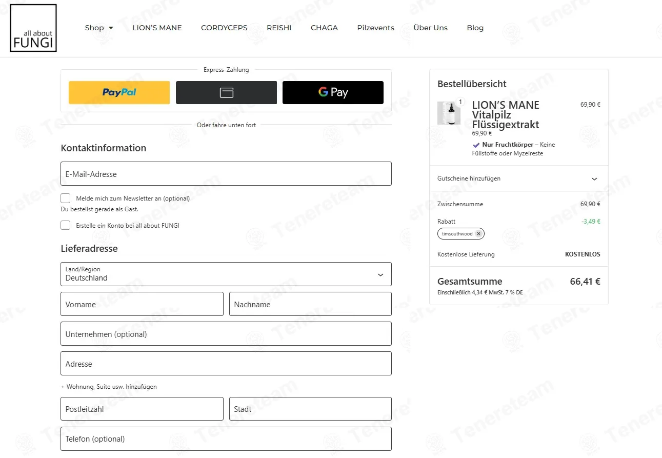 All About Fungi coupon code verified as working at checkout