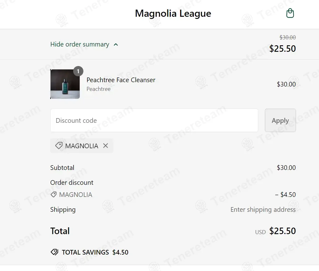 Magnolia League coupon code: 15% off with MAGNOLIA. Tested and valid as 1 year ago.