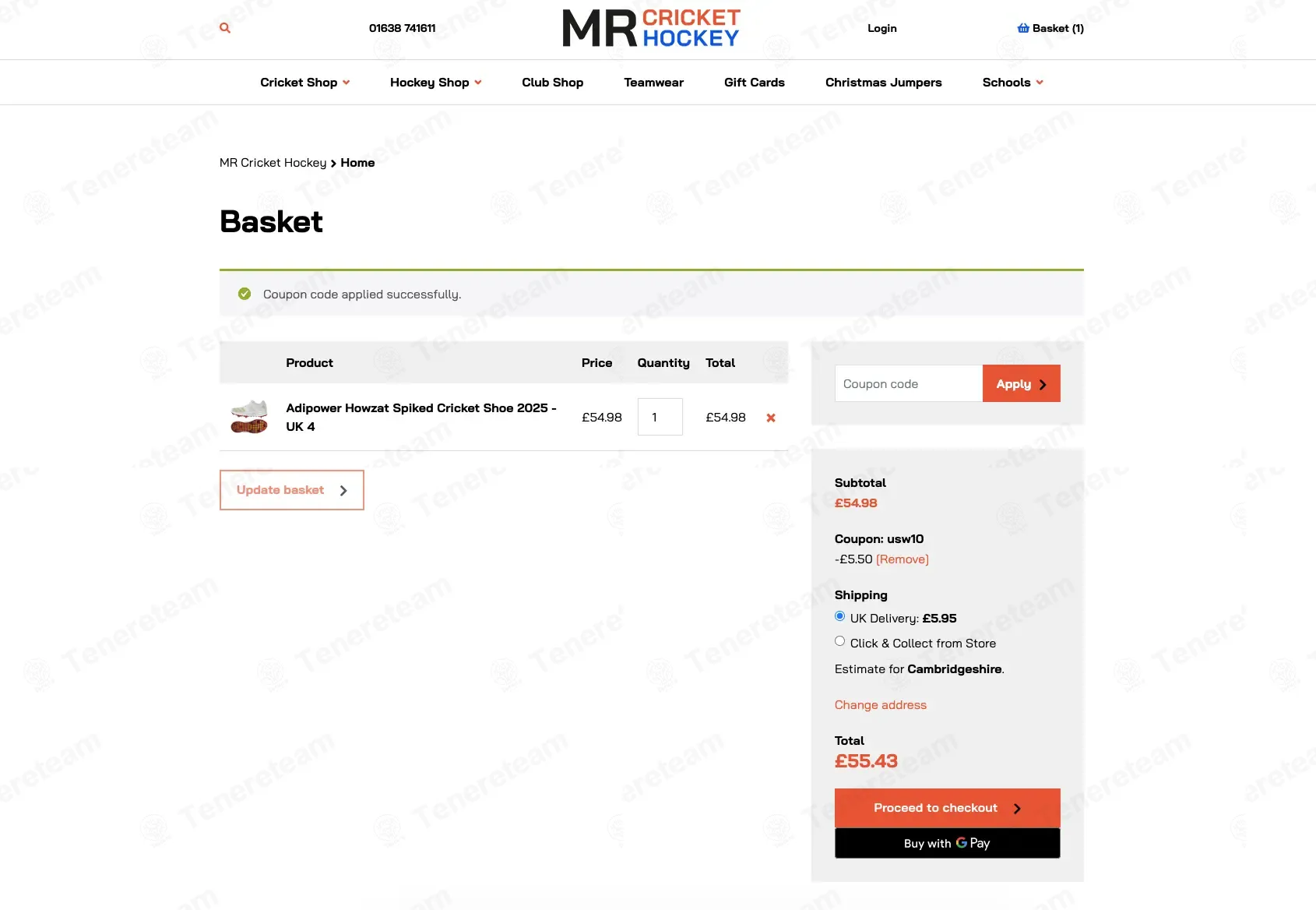 MR Cricket Hockey coupon code: 10% off with USW10. Tested and valid as 9 months ago.