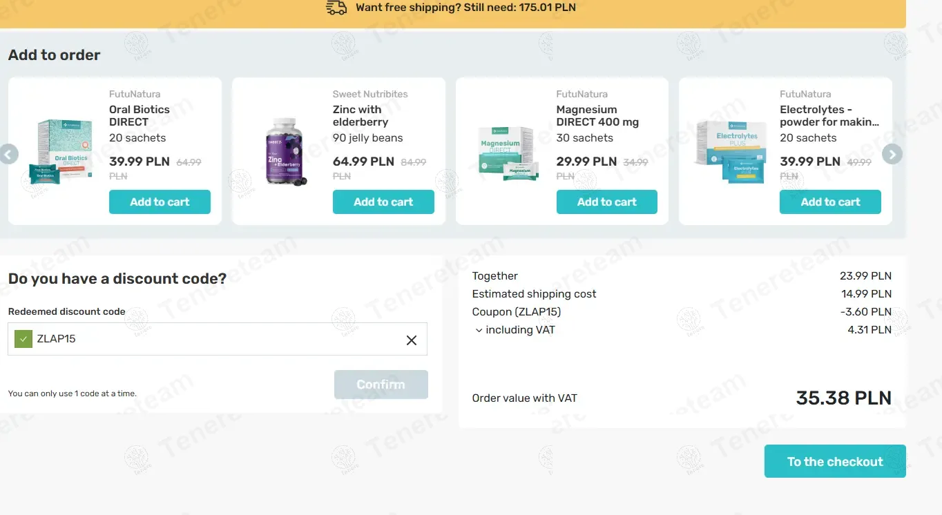 Futunatura PL coupon code: 15% off with ZLAP15. Tested and valid as 10 months ago.