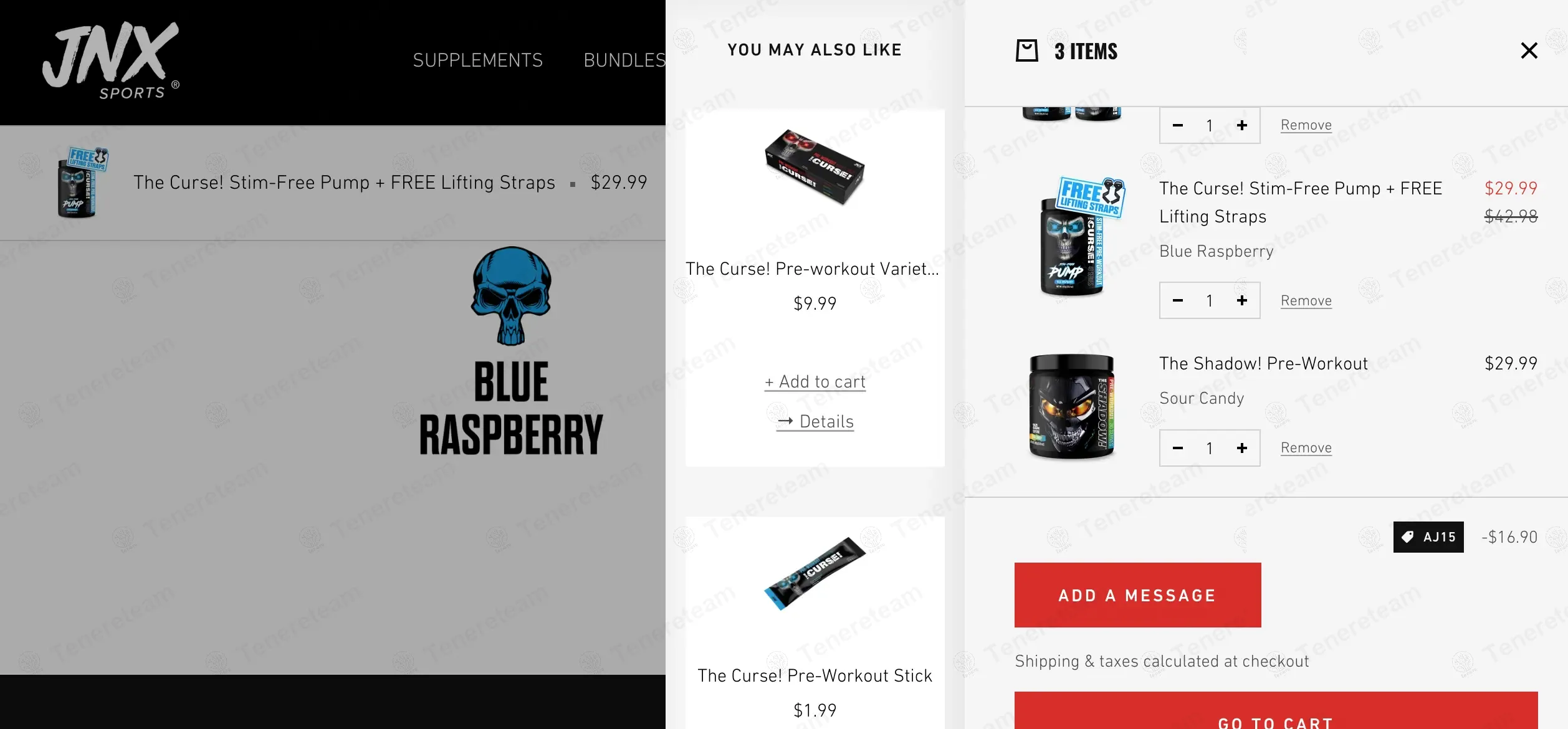Jnxsports coupon code: 15% off with AJ15. Tested and valid as 1 year ago.