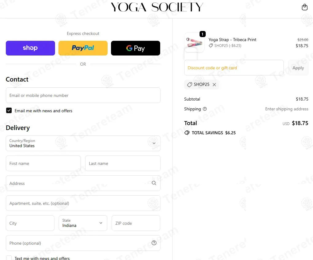 Yoga Society coupon code: 25% off with SHOP25. Tested and valid as 8 months ago.