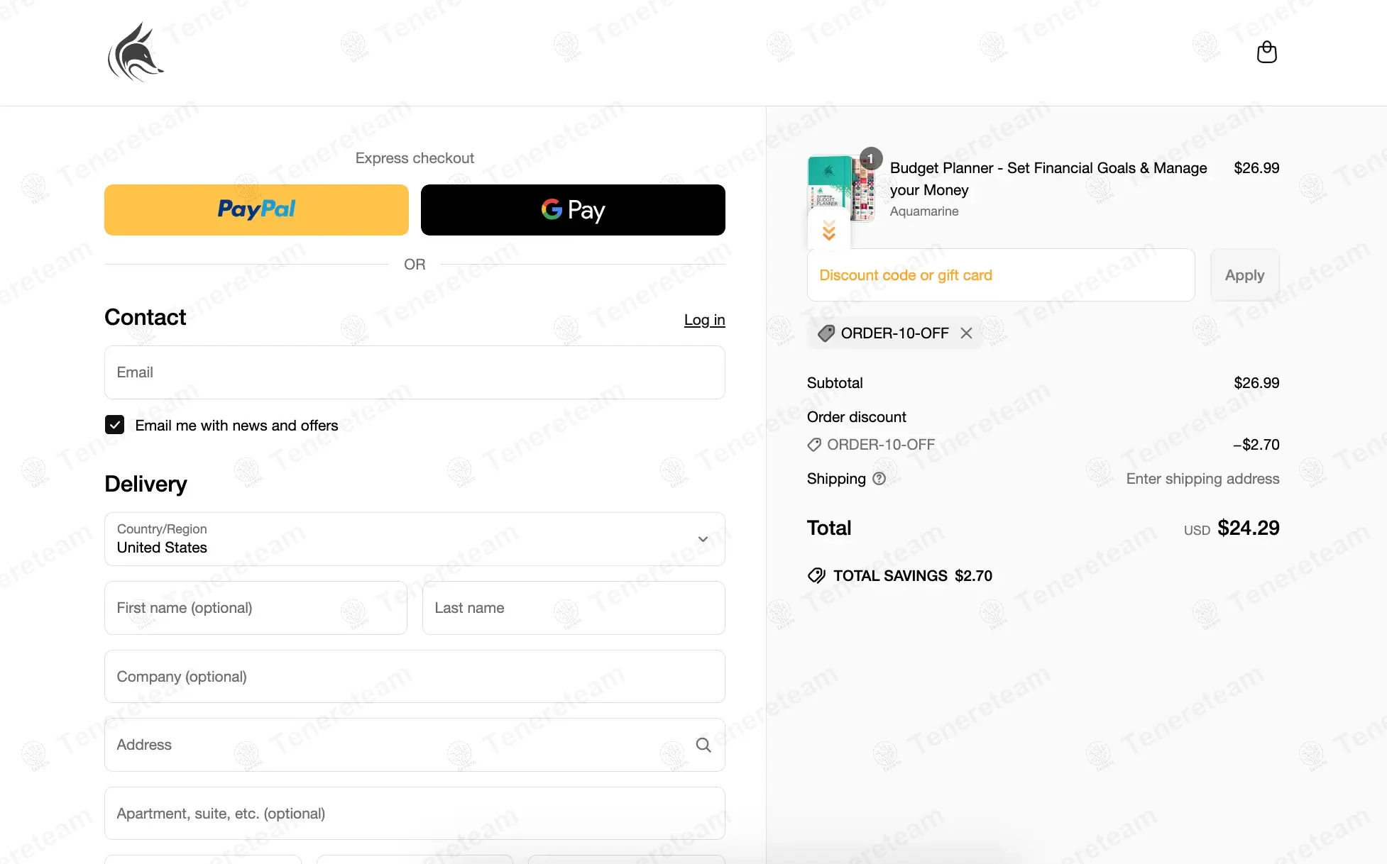Clever Fox Planner coupon code: 10% off with ORDER-10-OFF. Tested and valid as 10 months ago.