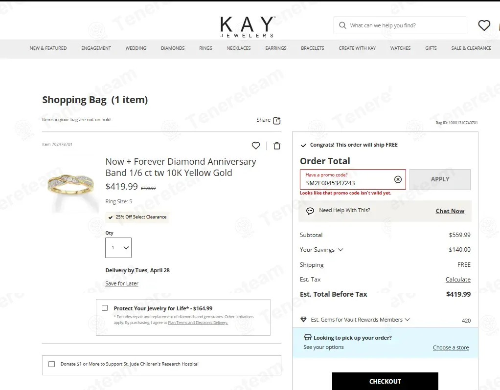 Kay Jewelers coupon code: $25 off with SM2E0045347243. Tested and valid as 1 month ago.
