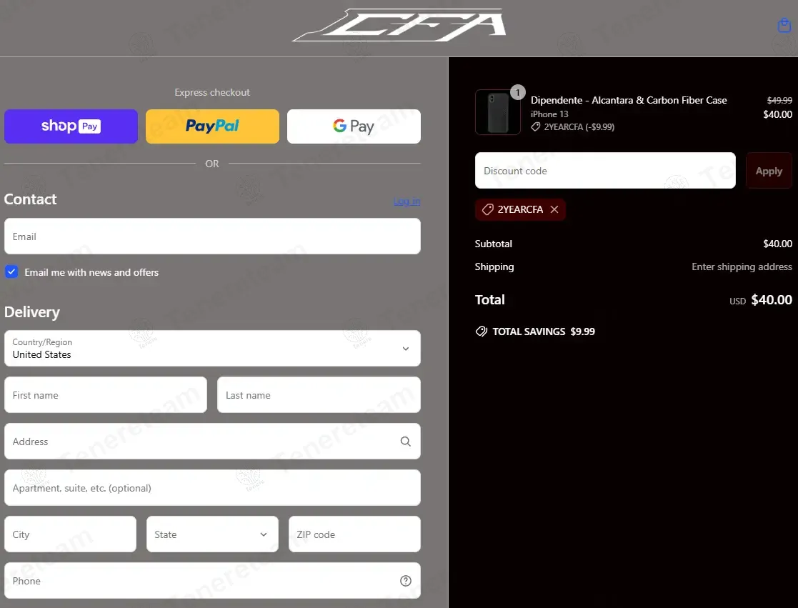 Carbon Fiber Addict coupon code: 20% off with 2YEARCFA. Tested and valid as 1 year ago.