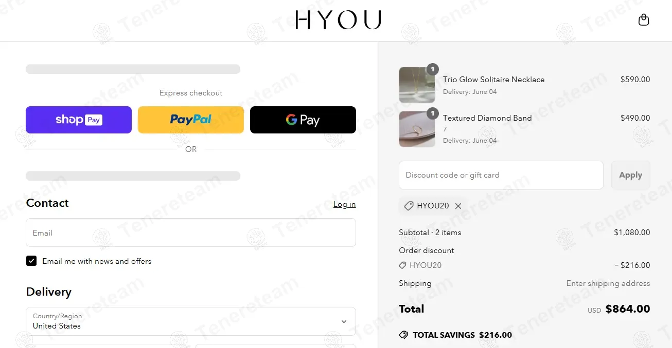 Hyoufinejewelry coupon code: 20% off with HYOU20. Tested and valid as 1 year ago.