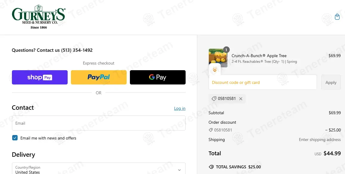 Gurneys.com coupon code: $25 off with 05810581. Tested and valid as 1 year ago.