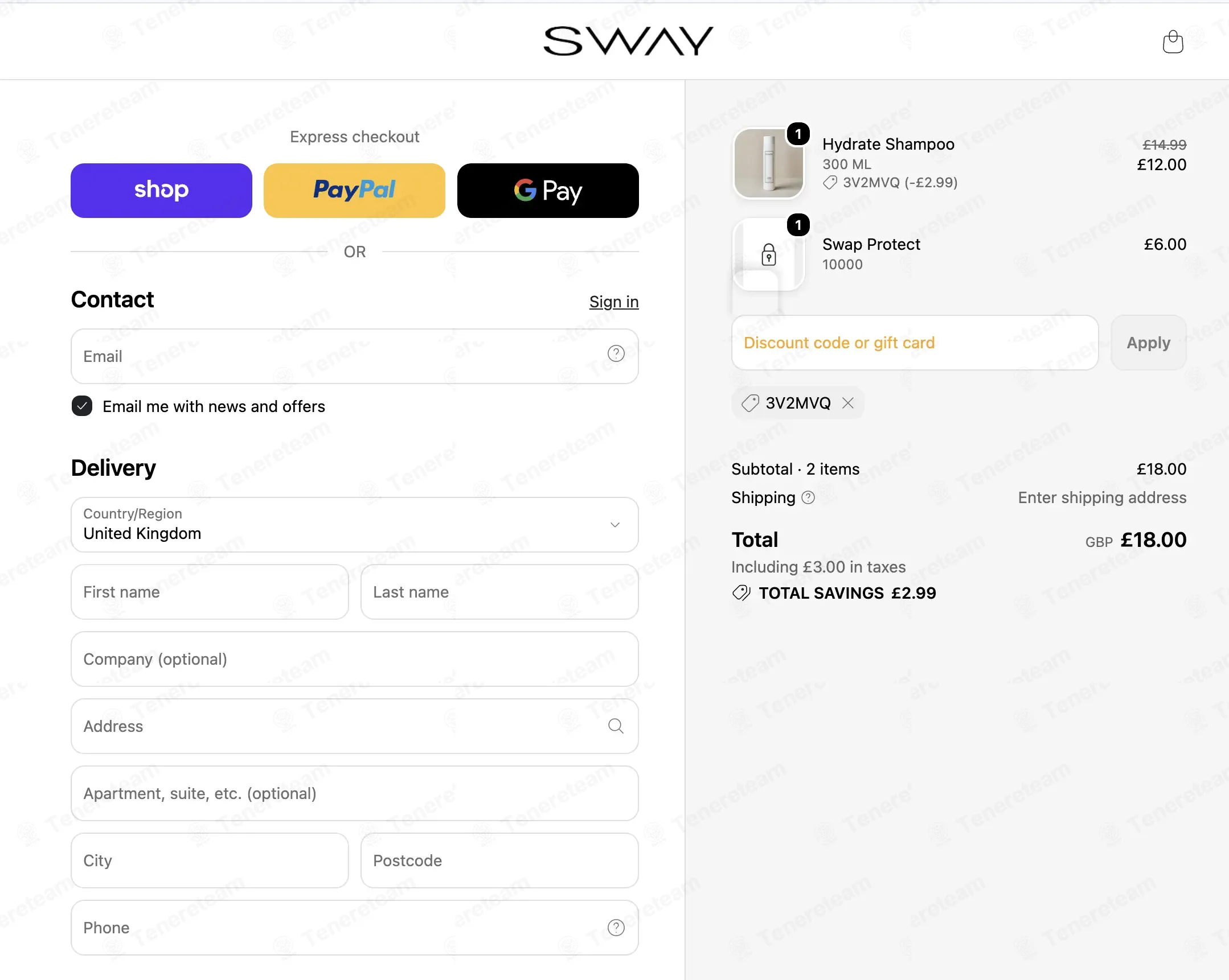 SWAY Hair Extensions coupon code: 20% off with 3V2MVQ. Tested and valid as 1 week ago.