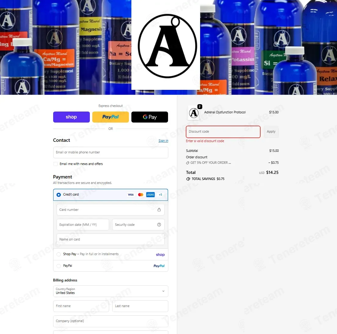 Angstrom Minerals coupon code: 20% off with BEARDLINI. Tested and valid as 4 months ago.