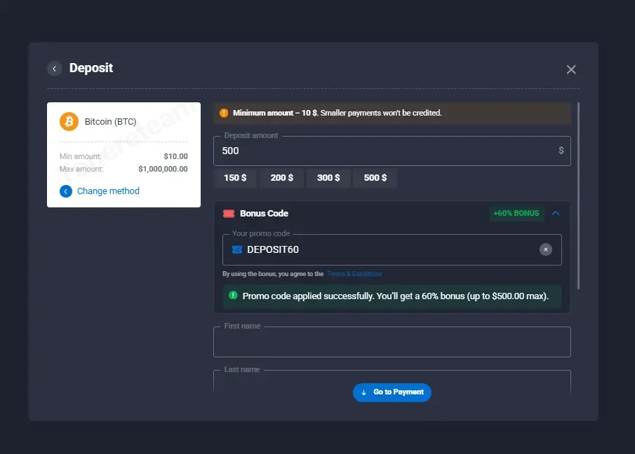 Quotex coupon code: 60% off with DEPOSIT60. Tested and valid as 1 month ago.