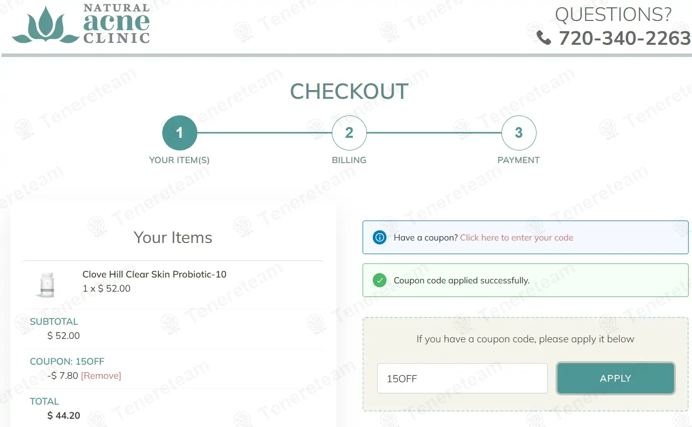 Natural Acne Clinic coupon code: 15% off with 15OFF. Tested and valid as 1 year ago.