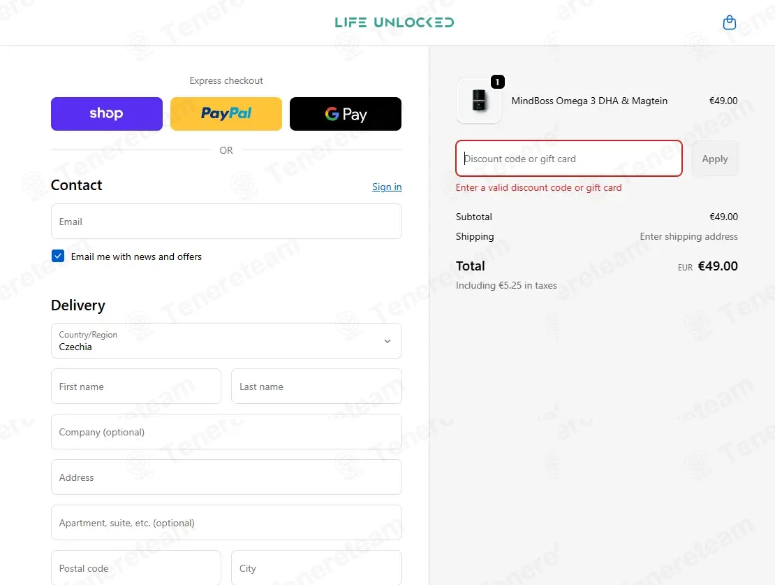 Life Unlocked EU coupon code: 10% off with GET10. Tested and valid as 6 months ago.