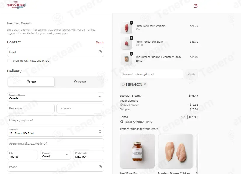 The Butcher Shoppe coupon code: 15% off with BEEFBAECON. Tested and valid as 1 week ago.