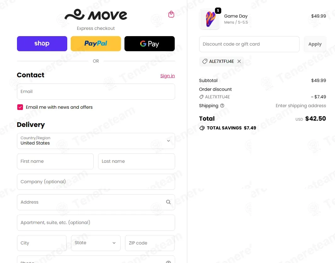 Move Insoles coupon code: 15% off with ALE7XTFU4E. Tested and valid as 2 weeks ago.