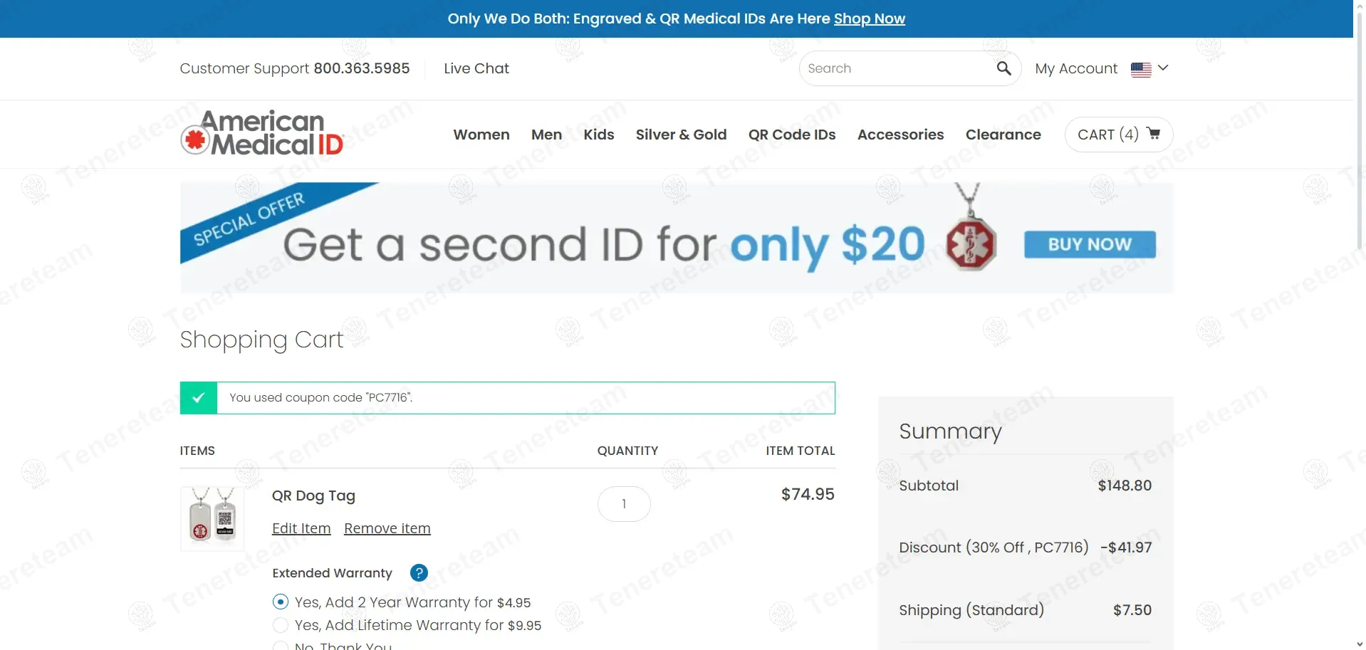 American Medical Id coupon code: 30% off with PC7716. Tested and valid as 9 months ago.