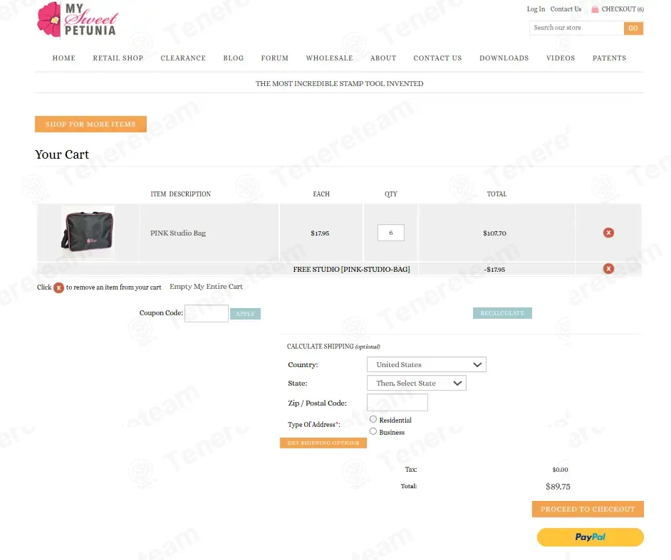 My Sweet Petunia coupon code: 100% off with FREESTUDIO. Tested and valid as 1 week ago.