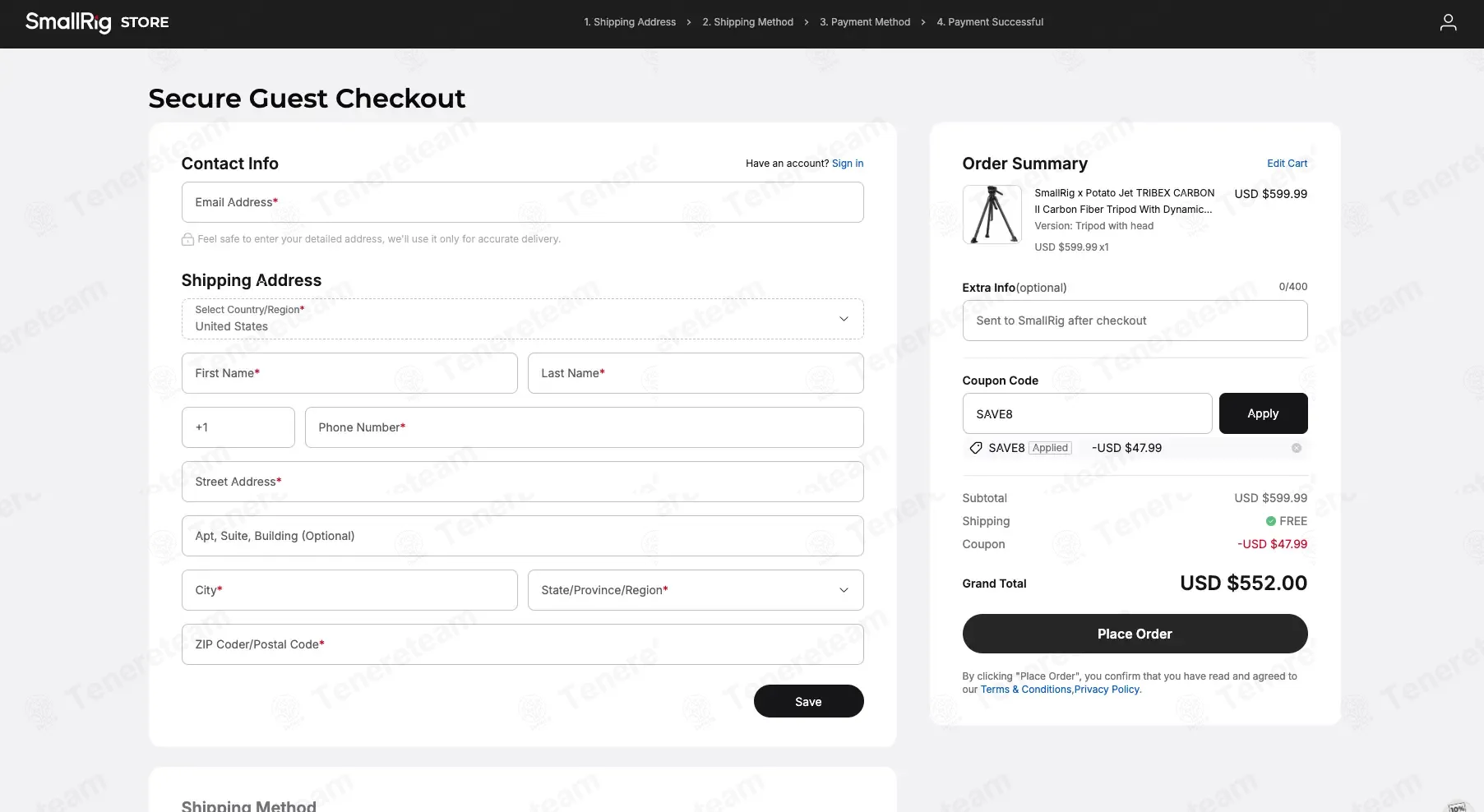 SmallRig DE coupon code: 8% off with SAVE8. Tested and valid as 2 months ago.