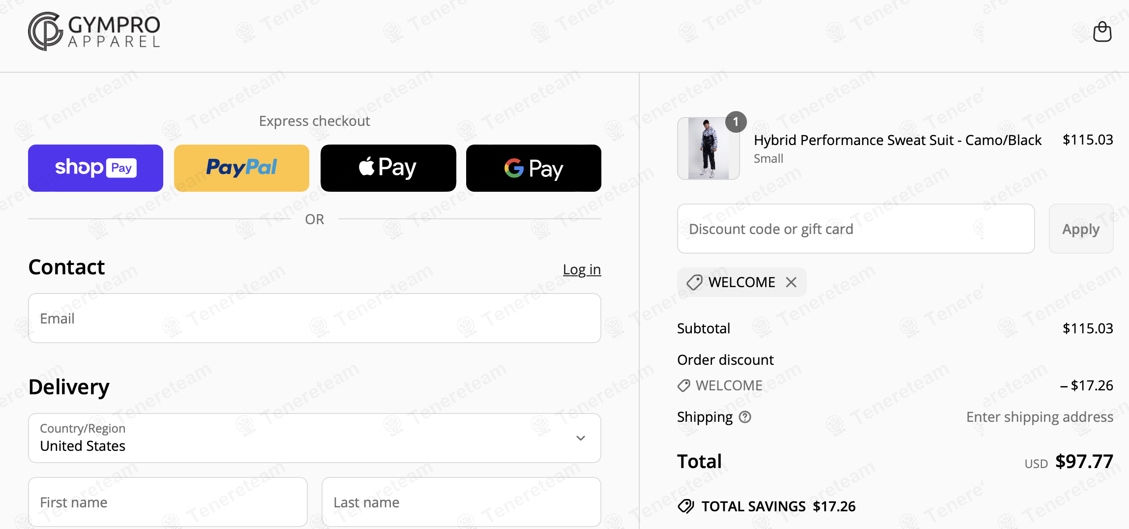 GymPro Apparel coupon code: 15% off with WELCOME. Tested and valid as 1 year ago.