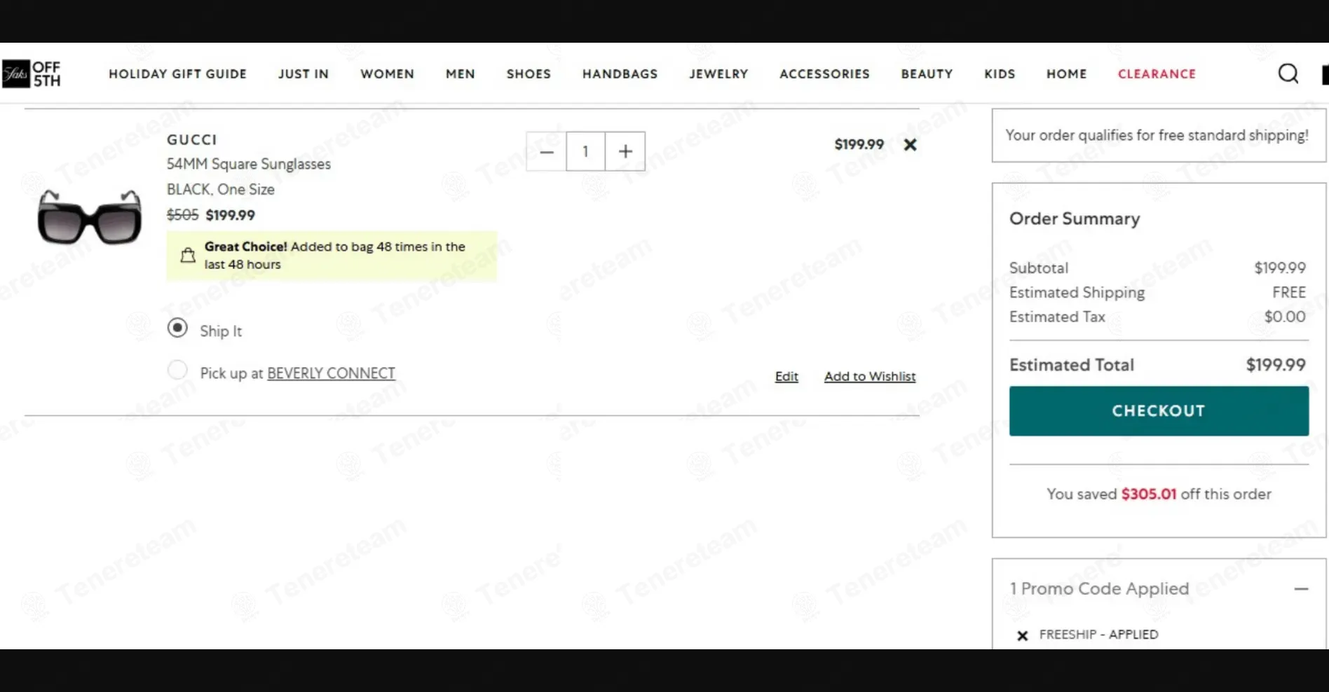 Saks Off 5th coupon code: Sale off with FREESHIP. Tested and valid as 2 weeks ago.