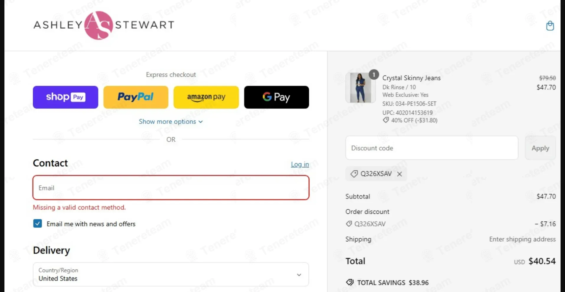 Ashley Stewart coupon code: Sale off with Q326XSAV. Tested and valid as 4 days ago.
