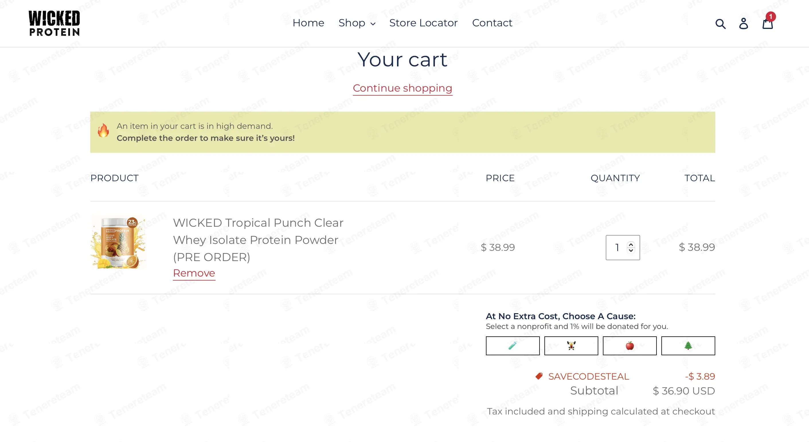 Wicked Protein coupon code: 10% off with savecodesteal. Tested and valid as 3 weeks ago.