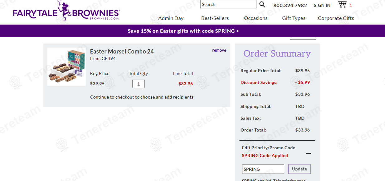 Fairytale Brownies coupon code: 15% off with SPRING. Tested and valid as 1 year ago.