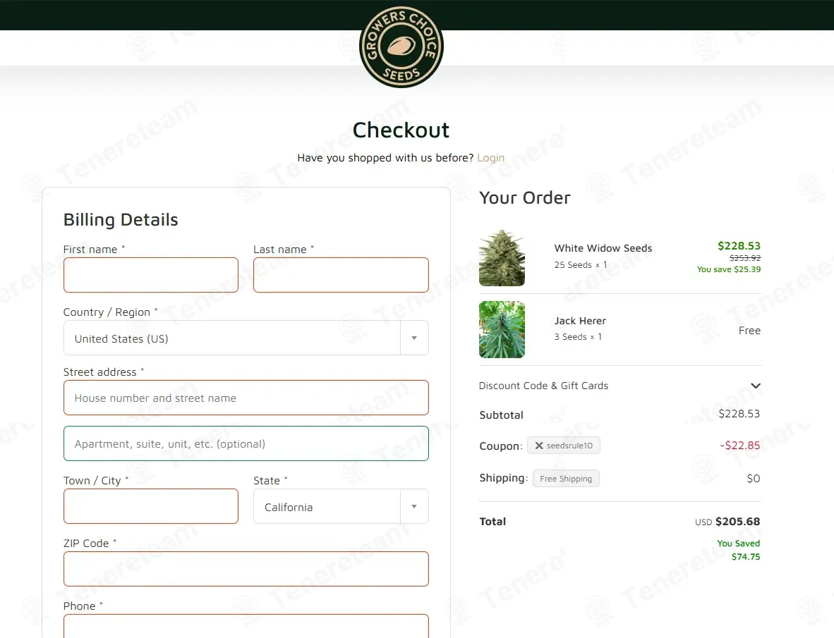 Growers Choice coupon code: 10% off with SEEDSRULE10. Tested and valid as 1 month ago.