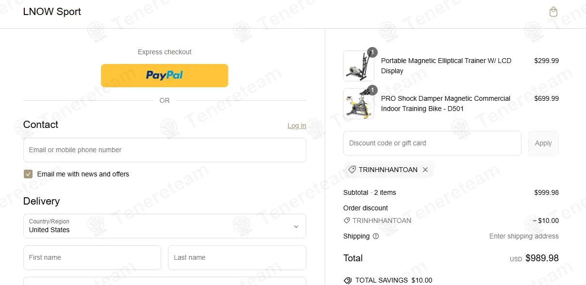 LNOW Sport coupon code: $10 off with TRINHNHANTOAN. Tested and valid as 1 year ago.