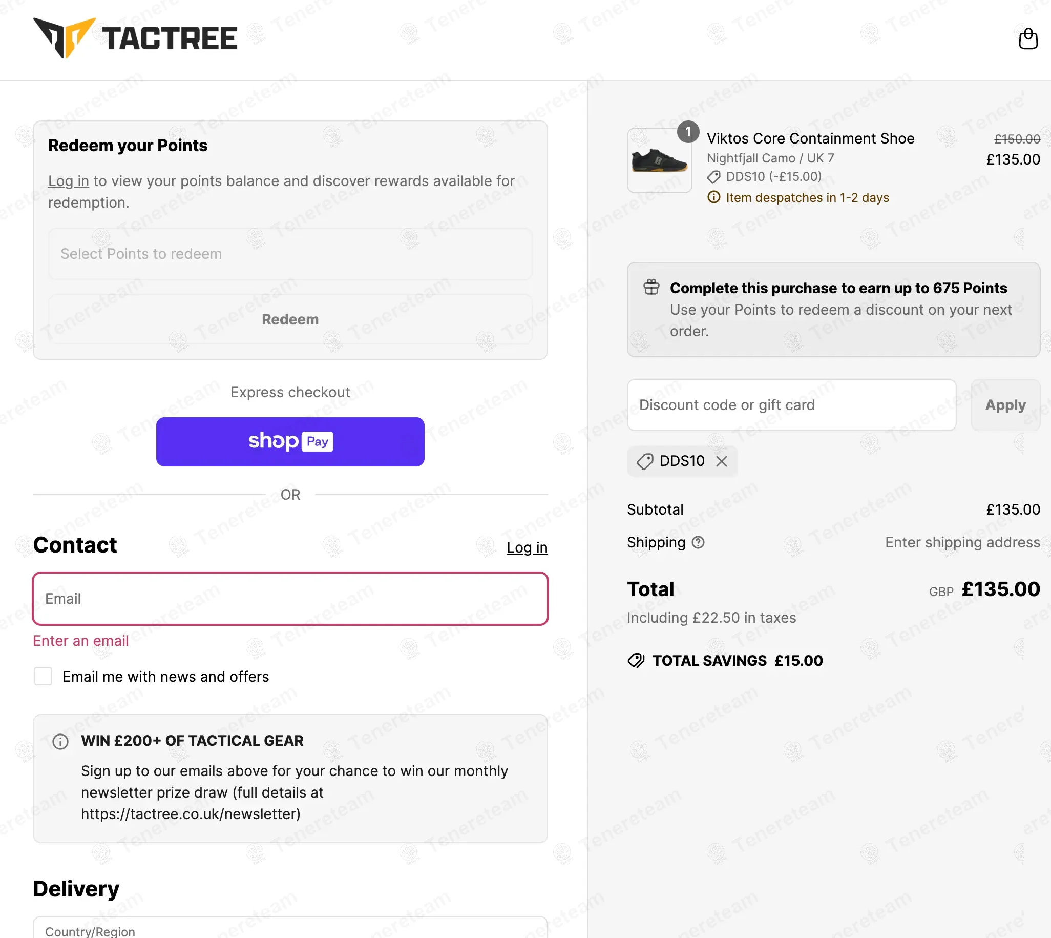 TacTree coupon code: 10% off with DDS10. Tested and valid as 11 months ago.