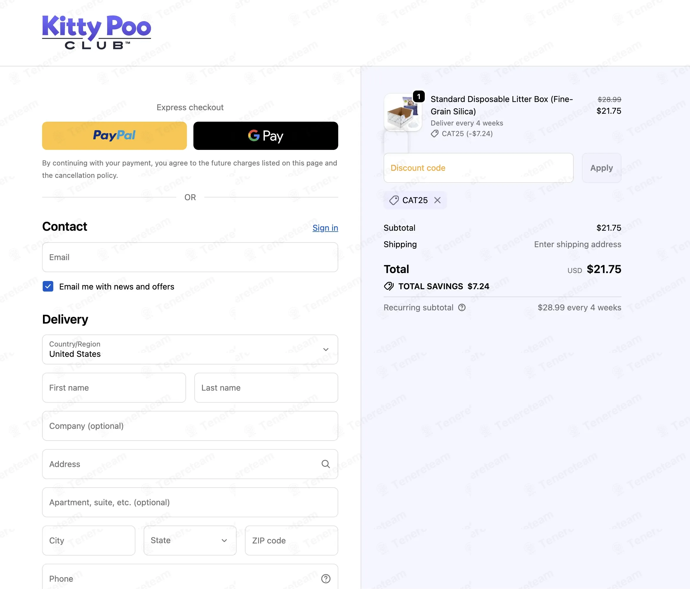 Kitty Poo Club coupon code: 25% off with CAT25. Tested and valid as 15 hours ago.
