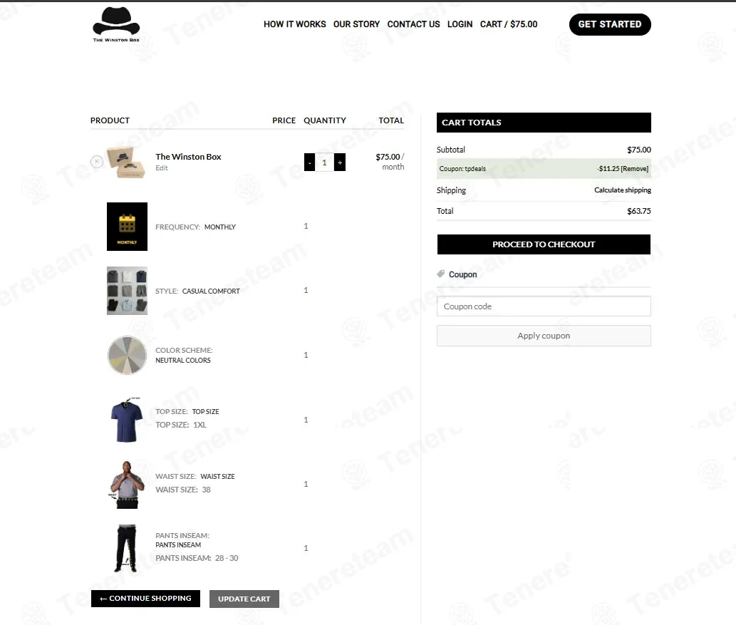 The Winston Box coupon code: Sale off with TPDEALS. Tested and valid as 3 weeks ago.