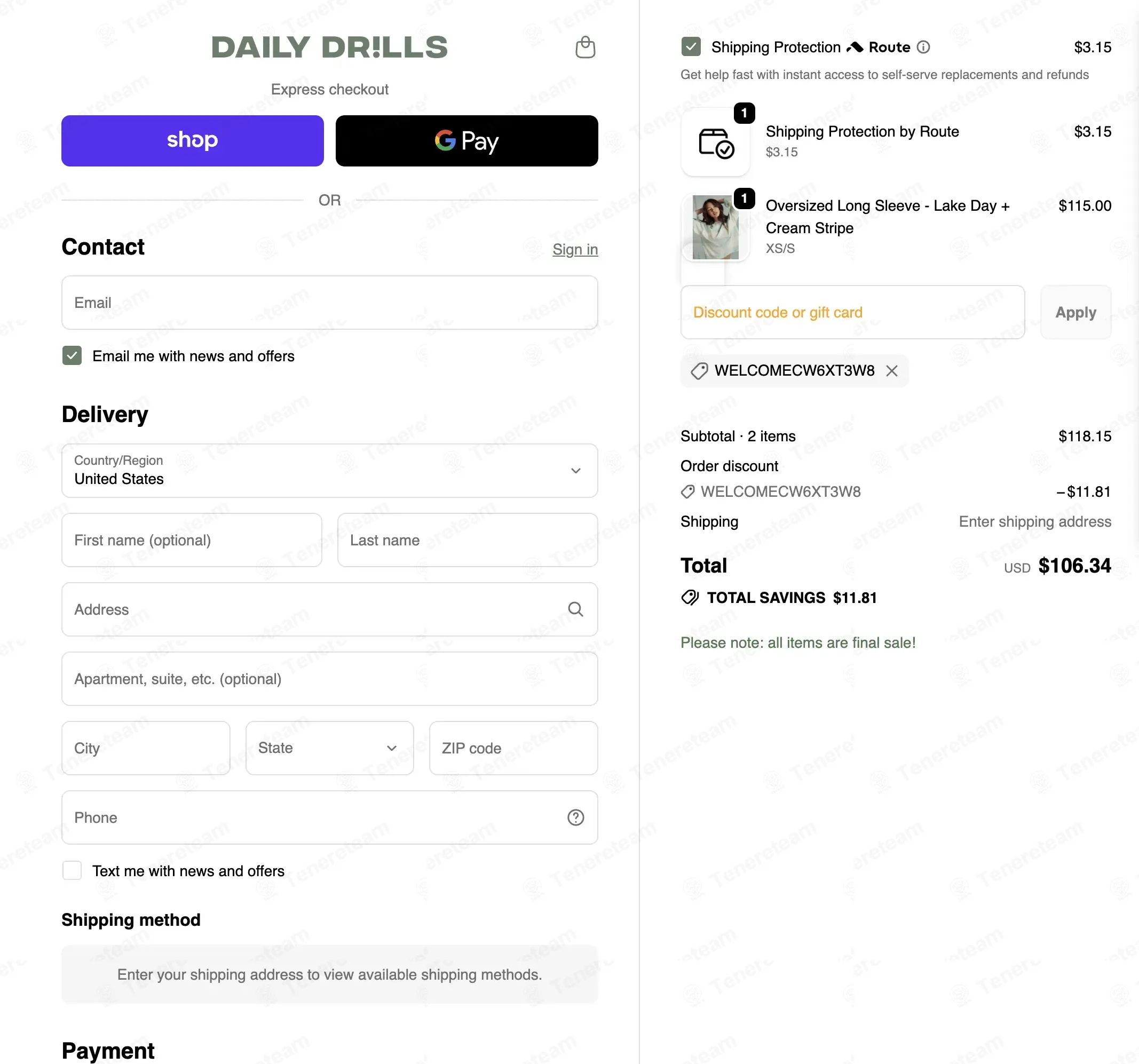 Daily Drills coupon code: 10% off with WELCOMECW6XT3W8. Tested and valid as 1 month ago.